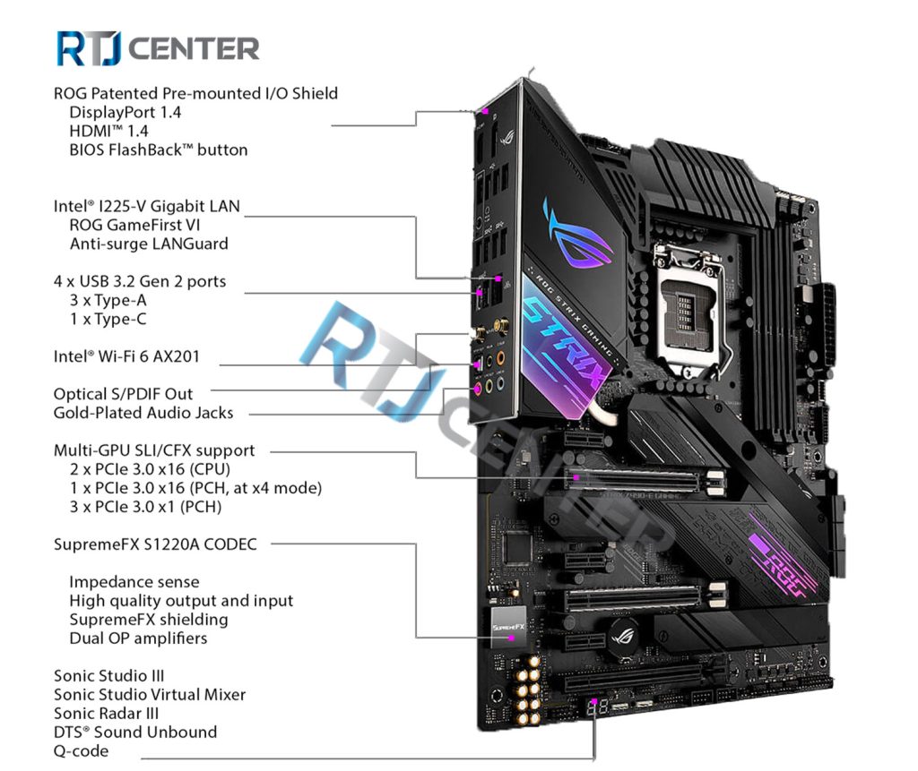 امکانات rog-strix-z490-e