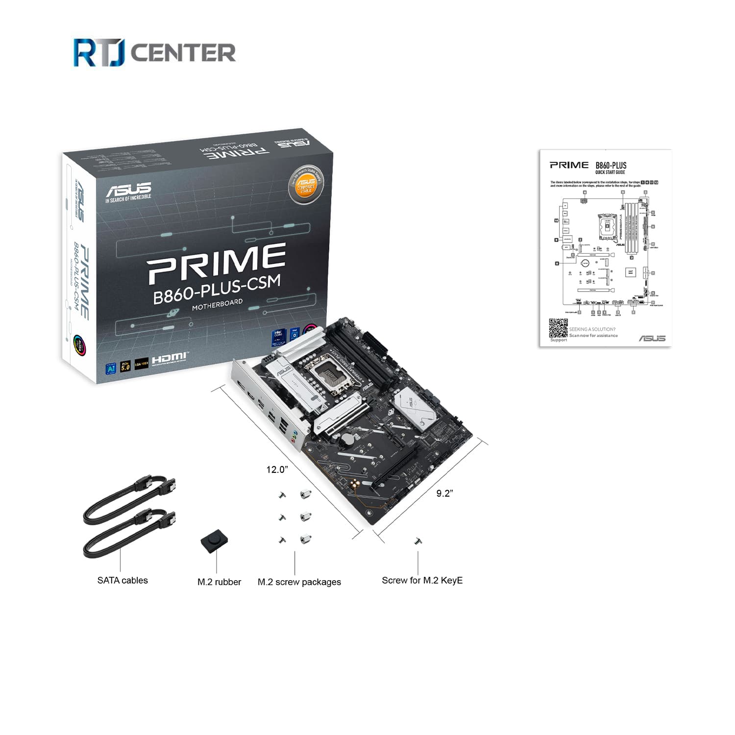 داخل جعبه ASUS PRIME B860-PLUS-CSM