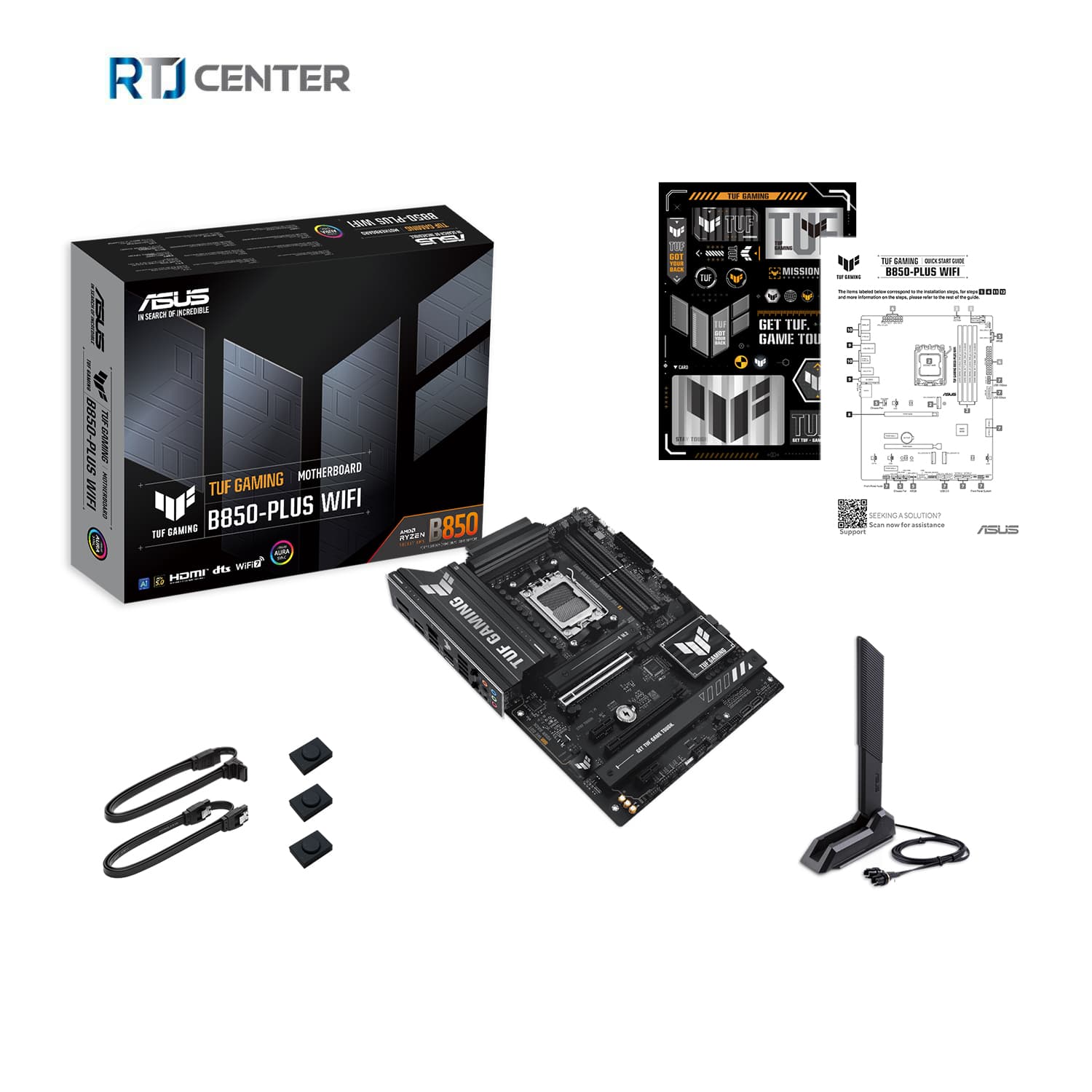 داخل جعبه مادربرد ایسوس TUF GAMING B850-PLUS WIFI