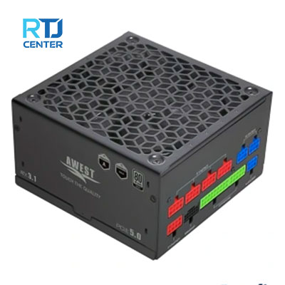 منبع تغذیه کامپیوتر اوست مدل AV750 GFB V3 80 Plus Gold توان 750 وات
