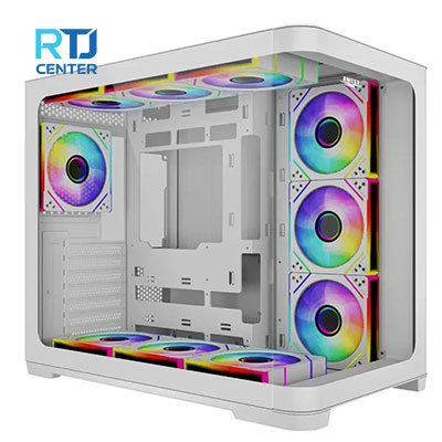 خرید کیس کامپیوتر اوست GT AQ18 MW RGB Mid Tower سفید