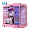 خرید کیس کامپیوتر هایت Y70 Strawberry Milk Mid Tower صورتی