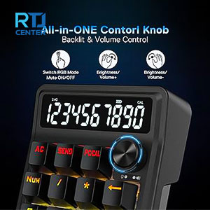 نام پد بی سیم مکانیکال ردراگون Numpad Redragon K733 PRO RGB